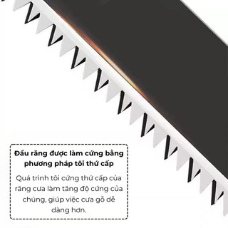 Cưa Barker cầm tay công nghệ đức cưa cành to thép không rỉ cao cấp 350mm Made In JAPAN HomieTech