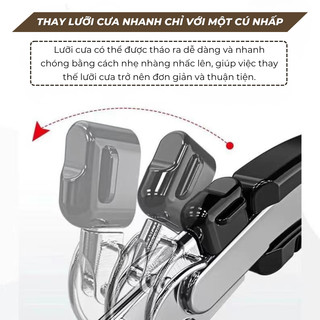Cưa Barker cầm tay công nghệ đức cưa cành to thép không rỉ cao cấp 350mm Made In JAPAN HomieTech