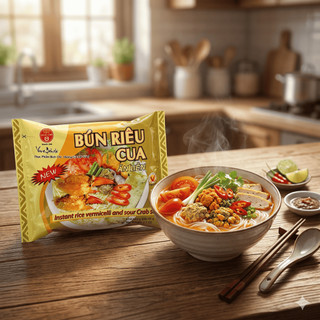 Bún Riêu Cua Bích Chi 60gr (Thùng 30 Gói) -Chuẩn vị riêu cua – Thanh ngọt tự nhiên