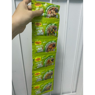 (1 dây gồm 12 gói , 1 gói 30gr) Dầu Hào Nấm Hương vị tự nhiên