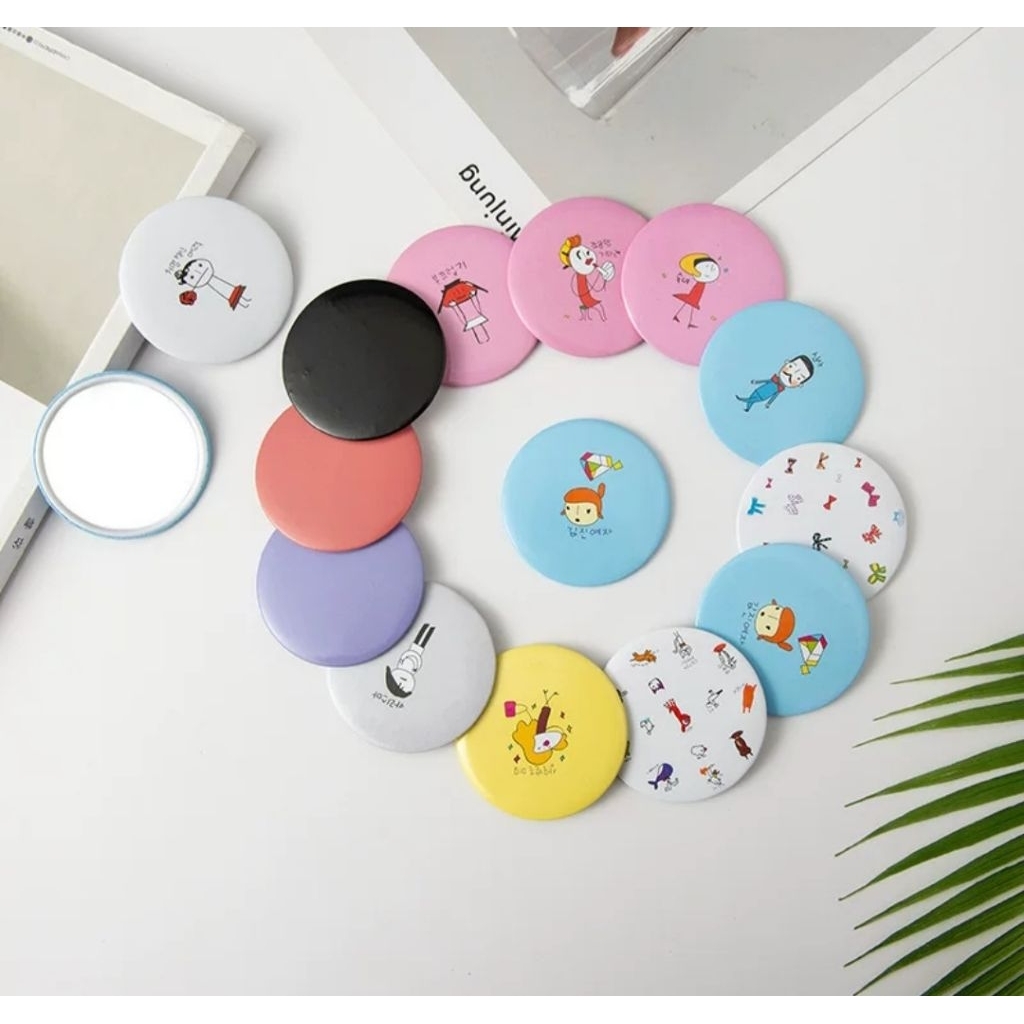 gương nhỏ 1c ngẫu nhiên nữ túi xách tay túi nhỏ gương tròn