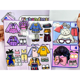 Đồ chơi bóc dán Nhà Kpop Demon - Sân khấu biểu diễn, vòng quay trang phục của Rumi, Mira, Zoey 😍 búp bê giấy