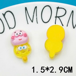 Set charm bọt biển- Bộ 8 con bọt biển trong suốt siêu dễ thương cute- BẢN NÉT- Có bán lẻ con Trang Trí Dép