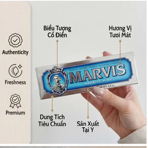 Còn hàng hàng chính hãng MARVIS Ý Kem đánh răng bảo vệ nướu ngừa cao răng 85ml The Hermès trong giới