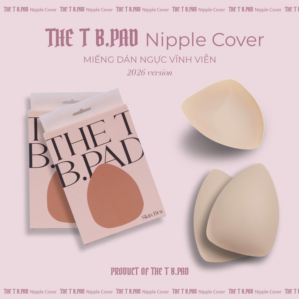 Combo 5 tam giác : Miếng dán ng tiêu chuẩn Quốc Tế - The T B.Pad ( Hình Tam Giác dùng cho trang phục xẻ ngực )