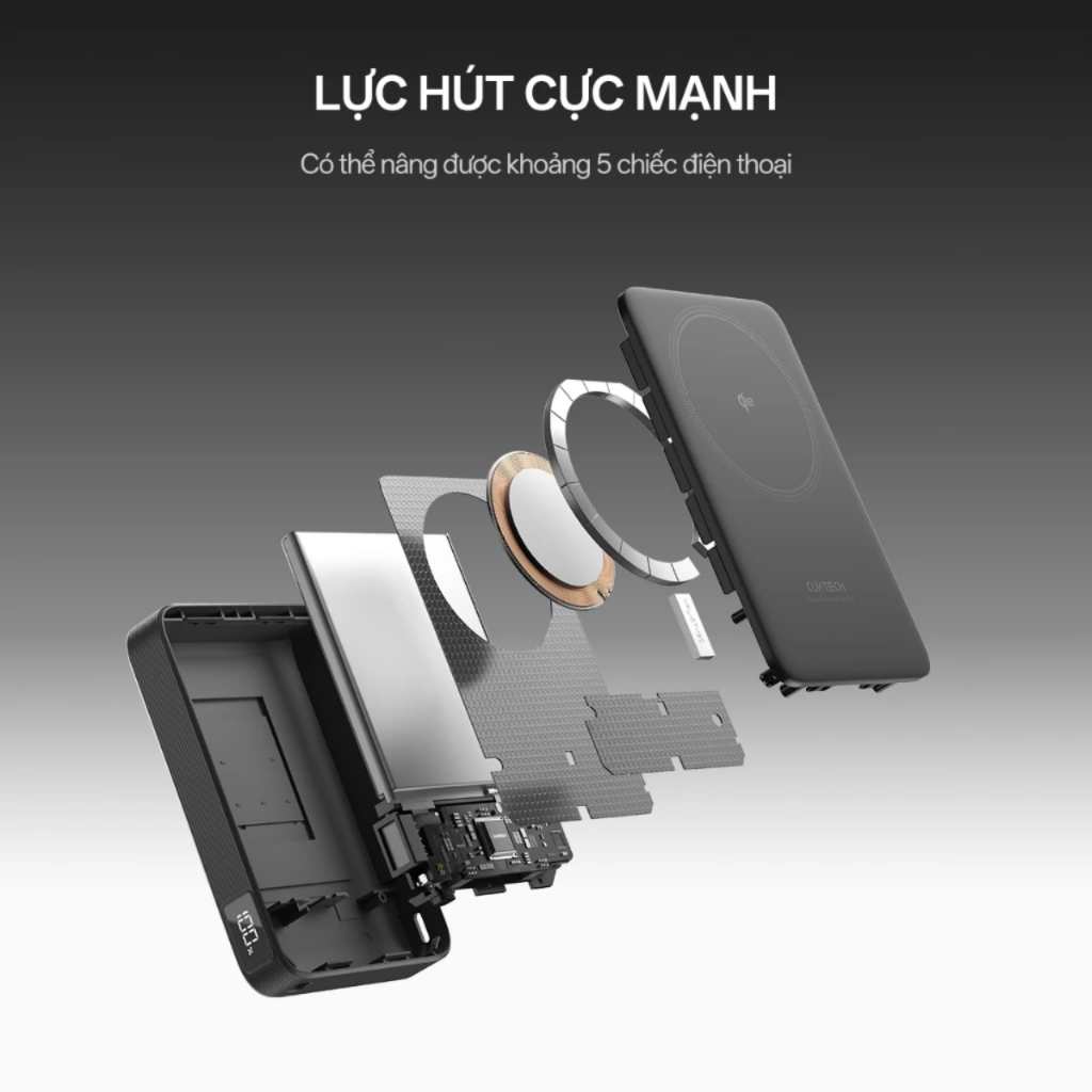 Cuktech CP13 Sạc Không Dây 10000mAh 30W QI2 WPB100 - Bảo Hành 18 Tháng | BigBuy360 - bigbuy360.vn