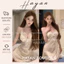 HT151a Váy ngủ sexy phối ren chấm bi kèm ĐỆM LÓT,đồ ngủ xẻ hông tôn dáng HT151a
