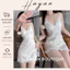 HT151a Váy ngủ sexy phối ren chấm bi kèm ĐỆM LÓT,đồ ngủ xẻ hông tôn dáng HT151a