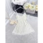 HT151a Váy ngủ sexy phối ren chấm bi kèm ĐỆM LÓT,đồ ngủ xẻ hông tôn dáng HT151a
