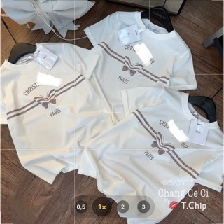 Áo Thun Nữ Babytee Ngắn Tay Màu Trắng Form Vừa QCCC Cao Cấp