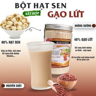 QUÀ TẶNG KÈM Bịch Bột Hạt Sen Gạo Lứt nguyên chất Senfarm
