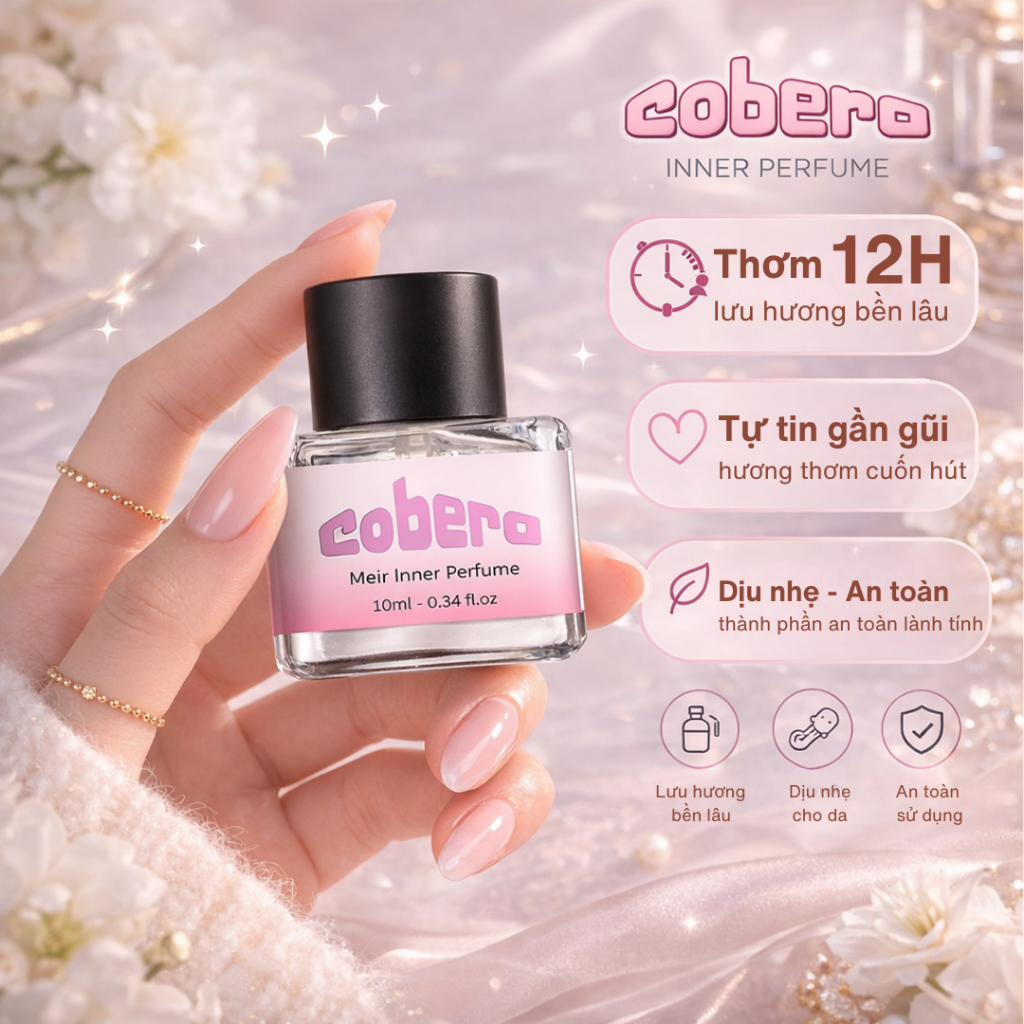 Nước hoa  vùng cá nhân Cobera Inner Perfume bản Meir hương thơm dịu dàng nhẹ nhàng dung tích 10ml