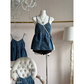 Áo 2 Dây Jeans Bò Mềm Chuẩn Linh Hoàng