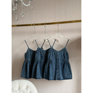 Áo 2 Dây Jeans Bò Mềm Chuẩn Linh Hoàng