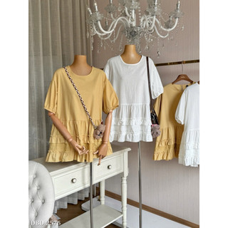 Váy Thô Babydoll Bèo Tầng Tay Bồng Chuẩn Linh Hoàng