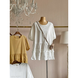 Váy Thô Babydoll Bèo Tầng Tay Bồng Chuẩn Linh Hoàng