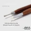 Bút Nặn Hoa Nail 2 Đầu Cán Gỗ Cao Cấp Logo Nail Brush – Cọ Tạo Hình Gel, Trộn Gel Chuyên Nghiệp Thegioinail666