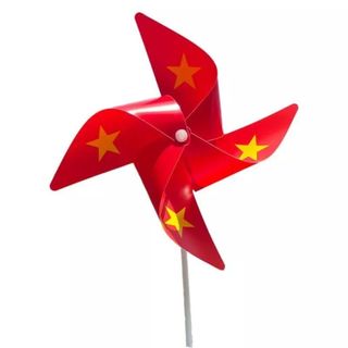 Chong chóng que cờ đỏ sao vàng -  Chong chóng Đỏ Tôi Yêu Việt Nam treo trường học,công viên,siêu thị,kỷ yếu