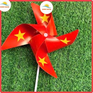 Dây chong chóng 10 mét Trang Trí 30/4, Sự Kiện, Trường Học, Cafe (Nhựa, Bền Màu)