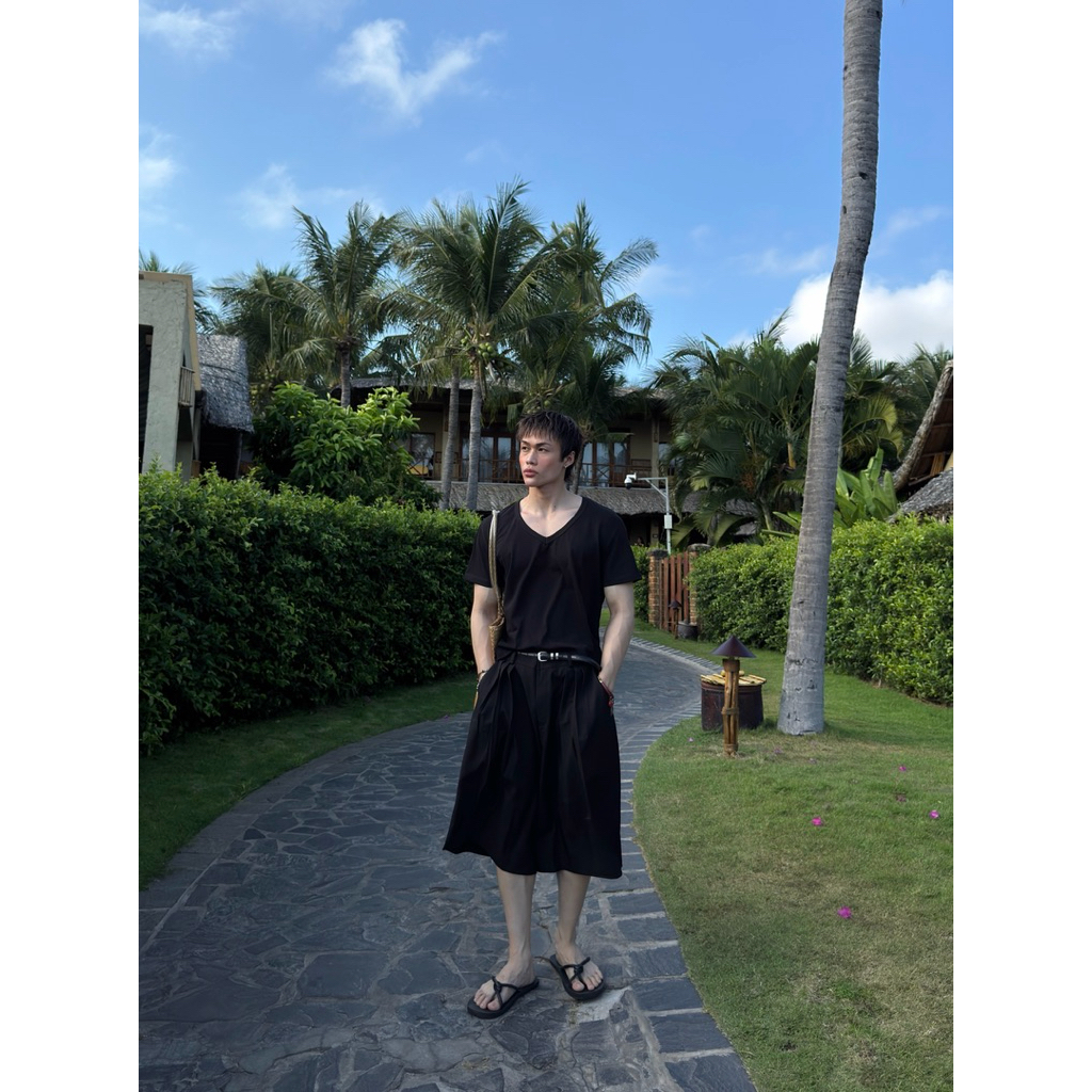 SIAM - QUẦN SHORTS ÂU LỬNG XẾP LY TO ỐNG RỘNG - SM0018 | BigBuy360 - bigbuy360.vn