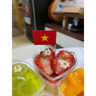 SET 100c Tăm Cờ Đỏ Sao Vàng Việt Nam Mini Cắm Trang Trí Decor Bánh Kem, Đồ Uống, Cafe Ngày 2/9. Phụ Kiện Cờ Tổ Quốc,Đảng