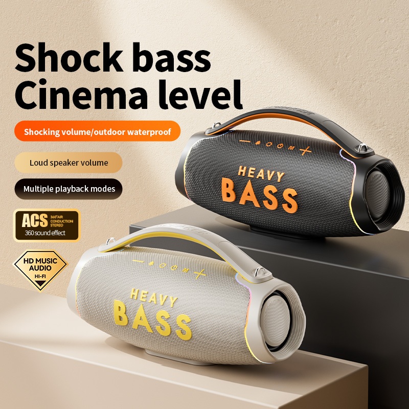 Loa bluetooth Heavy Bass 16 không dây công suất lớn, âm thanh hay, led nháy theo nhạc