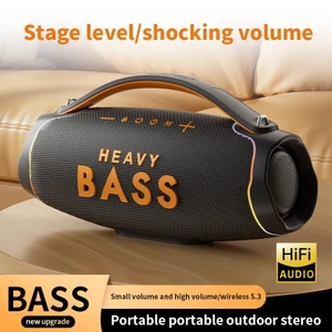 Loa bluetooth Heavy Bass 16 không dây công suất lớn, âm thanh hay, led nháy theo nhạc