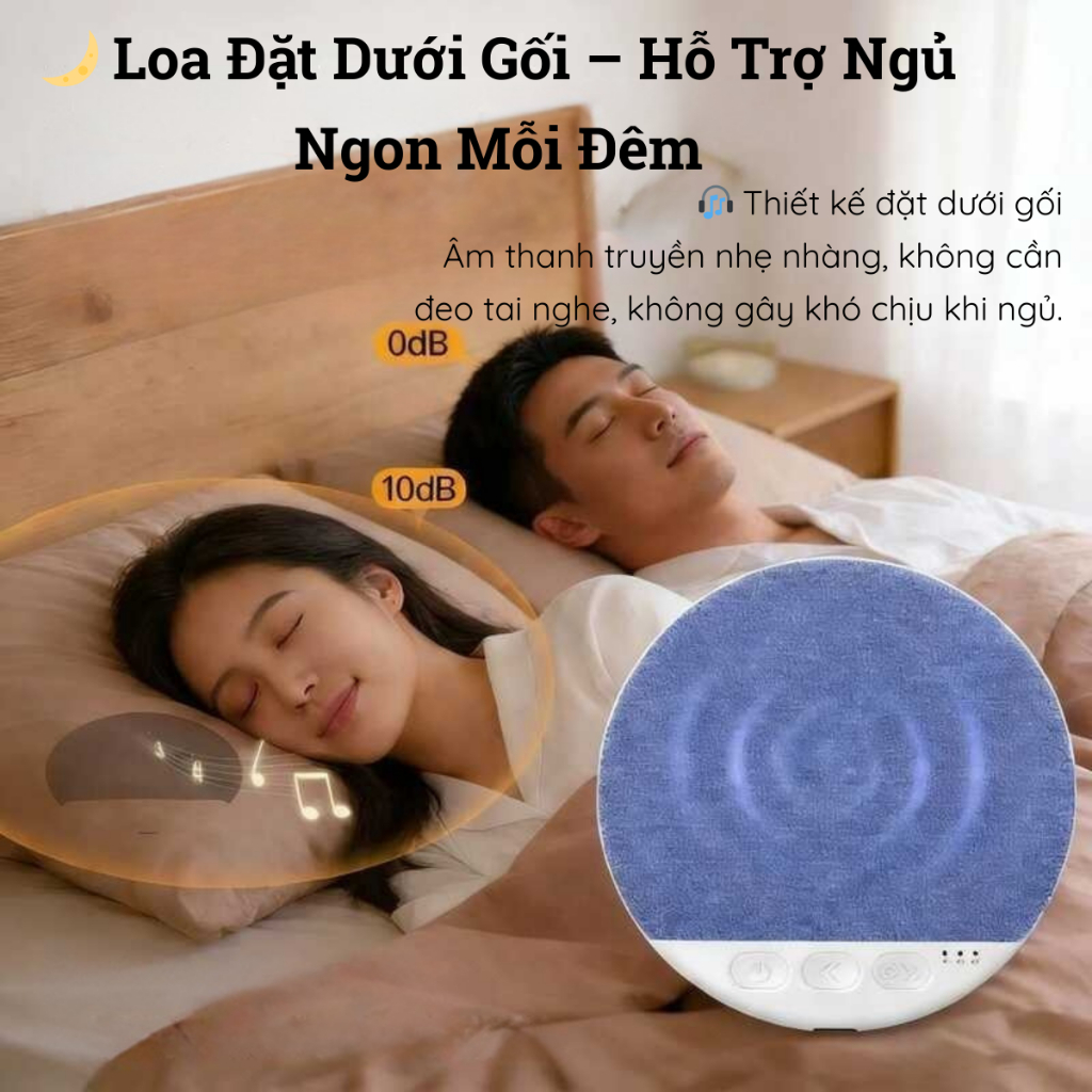 Loa bluetooth ngủ để dưới gối có hẹn giờ