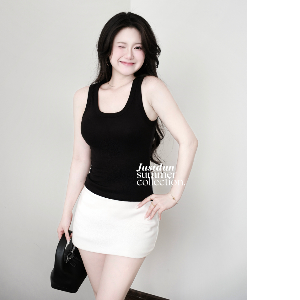 Áo Ba Lỗ  Ôm Body Basic Cotton Mịn Tôn Dáng JUSTDUN B9
