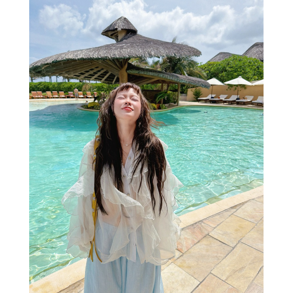Jora Blouse- Remmus | Áo kiểu tơ xuyên thấu bèo tầng - BST DOLLY HOUSE (Không kèm áo trong)
