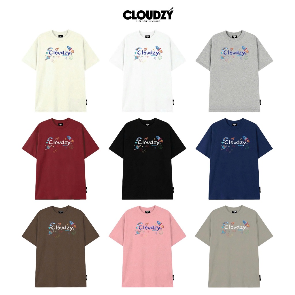 Áo phông local brand nam nữ unisex tay lỡ thun form rộng teen cổ tròn oversize cotton CLOUDZY CRAYON