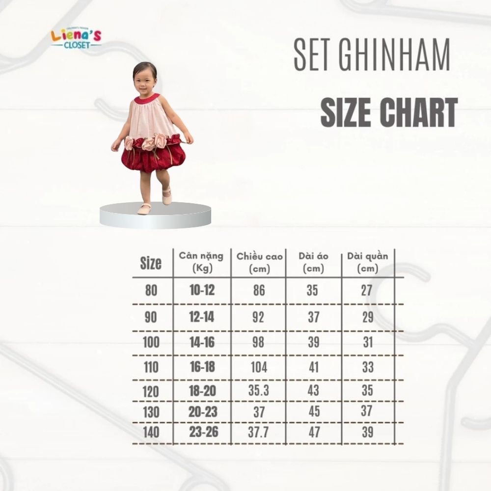 Set Quần Áo Cộc Tay Mùa Hè Bé Gái TÚ KIỀU Thiết Kế Xinh Xắn Đáng Yêu Cho Bé 1-7 Tuổi Liena's Closet