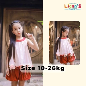 Set Quần Áo Cộc Tay Mùa Hè Bé Gái TÚ KIỀU Thiết Kế Xinh Xắn Đáng Yêu Cho Bé 1-7 Tuổi Liena's Closet