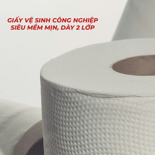 Combo Giấy vệ sinh cuộn lớn Silkwell 700gr ,cuộn giấy vệ sinh công nghiệp có lõi hàng chính hãng