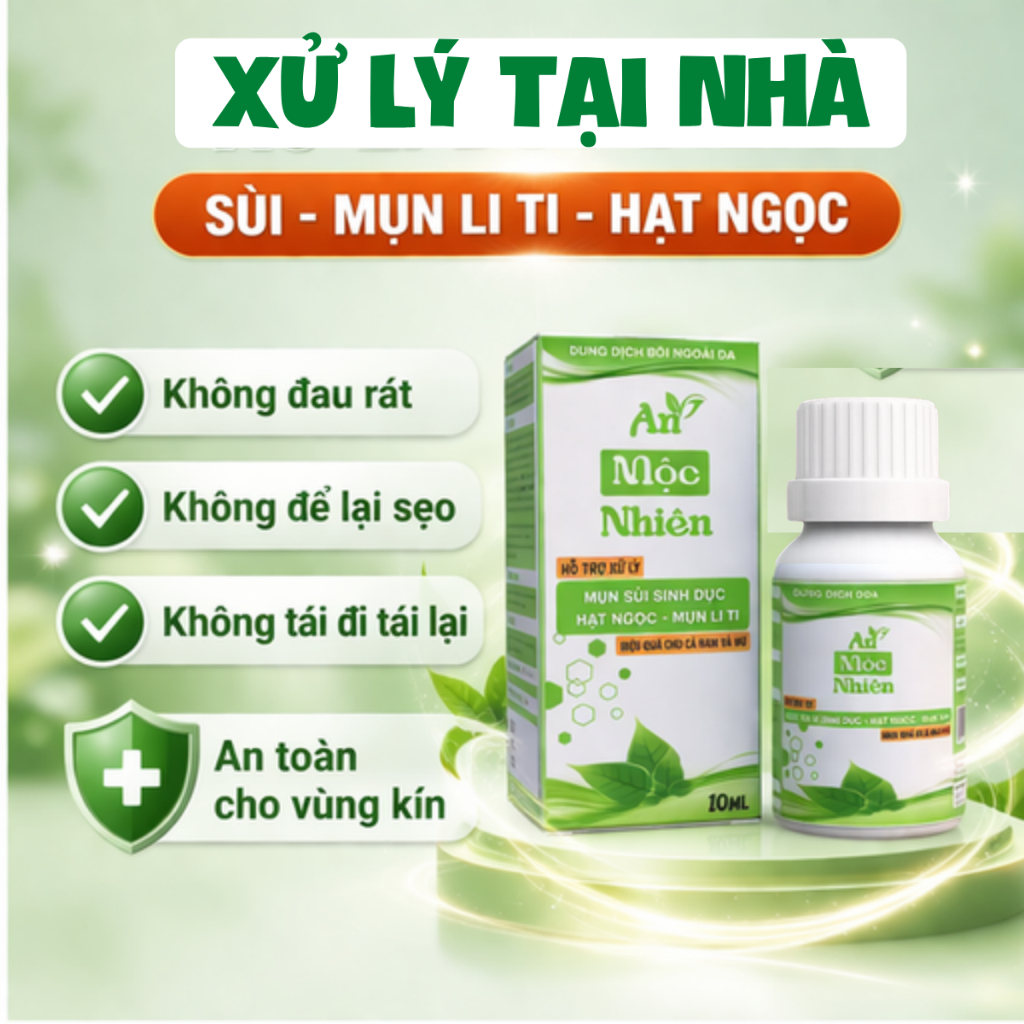 Tinh Chất Thảo Mộc Hỗ Trợ Xử Lý Hạt Ngọc, Mụn Li Ti Nam Giới - An Mộc Nhiên 10ml