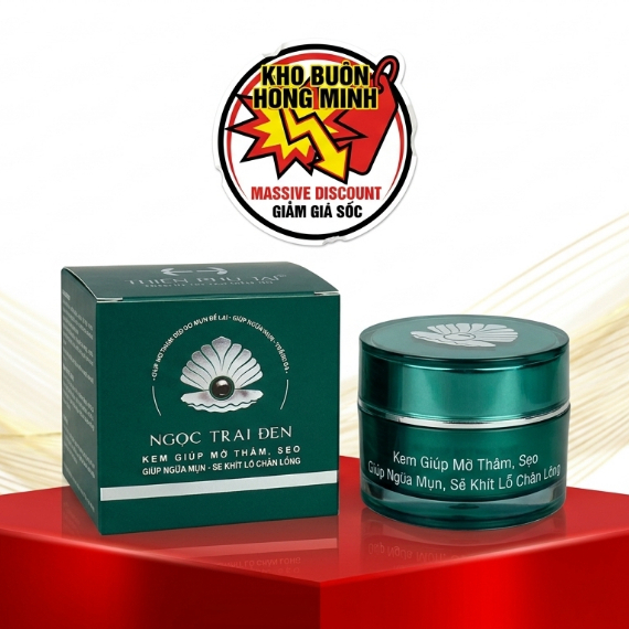 Kem Ngọc Trai Đen - Ngừa Mụn, Mờ Thâm, Se Khít Lỗ Chân Lông -  Dưỡng Da Phục Hồi (Xanh)