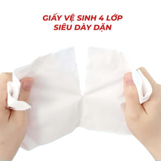 Giấy vệ sinh Silkwell Sếu 10 cuộn 4 lớp có lõi hàng Cao cấp,siêu mềm mịn không tẩy trắng chính hãng