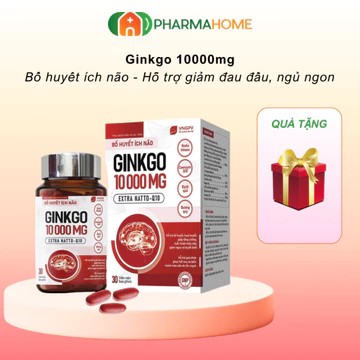 [Quà tặng] Bổ huyết ích não GINKGO 10000 MG EXTRA NATTO Q10- VNGPV