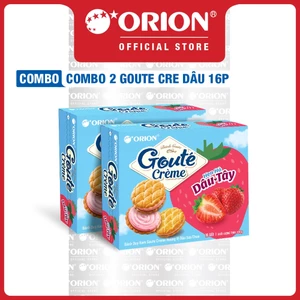 Combo 2 Hộp Bánh Goute Creme Dâu (16 Gói/Hộp)