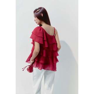 [New4] Áo Cloudy Layer One Shoulder Mini, Chất Vải Thoải Mái, WKI110, SOME HOW STORE