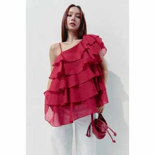 [New4] Áo Cloudy Layer One Shoulder Mini, Chất Vải Thoải Mái, WKI110, SOME HOW STORE