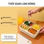 Hộp Cơm Cắm Điện ACHITA 4 Ngăn Không Dùng Nước Làm Nóng Chất Liệu Inox 304 Bảo Hành 12 Tháng