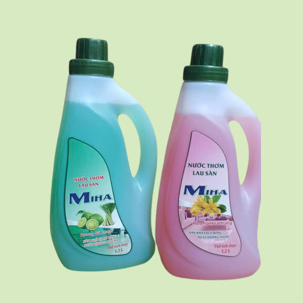 Combo 2 Chai Nước Lau Sàn 1.2L – Sạch Bóng, Khử Mùi, Lưu Hương Thơm Mát