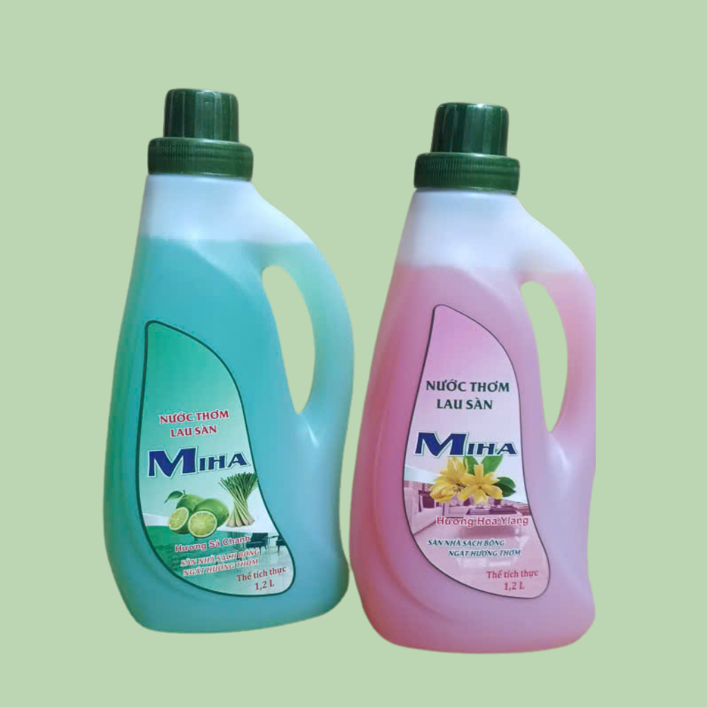 Combo 2 Chai Nước Lau Sàn 1.2L – Sạch Bóng, Khử Mùi, Lưu Hương Thơm Mát