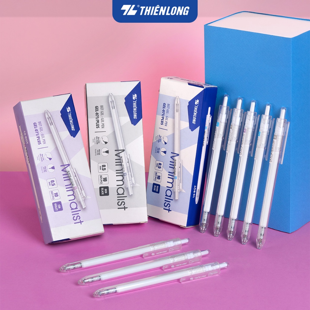 Combo 5/10/20 Bút gel Minimalist Thiên Long Gel-071/PLUS