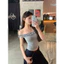 Áo Thun Nữ Trễ Vai – Dáng Ôm Croptop Viền Bèo Hàn Quốc, Áo Sexy Ngọt Ngào Tôn Dáng Đi Chơi Mùa Hè