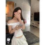 Áo Thun Nữ Trễ Vai – Dáng Ôm Croptop Viền Bèo Hàn Quốc, Áo Sexy Ngọt Ngào Tôn Dáng Đi Chơi Mùa Hè