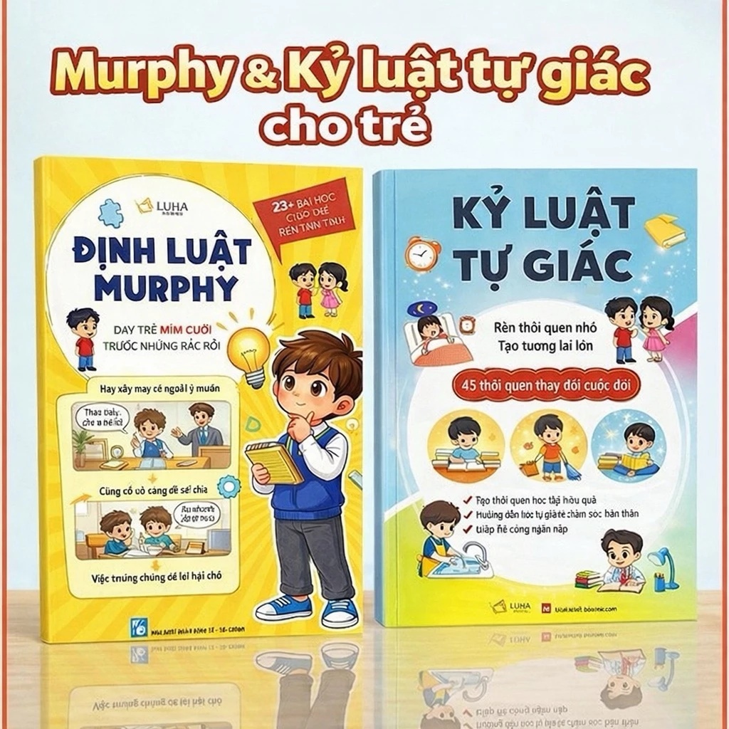 Bìa sách Combo Kỷ Luật Tự Giác Thay Đổi Cuộc Đời + Định Luật Murphy