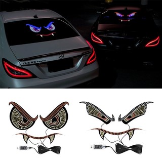 Bộ 2 Đèn Mắt Quỷ LED USB 5V Devil Eye - Trang Trí Xe Tải, Xe Hơi, Kính Chắn Gió Trước Và Sau