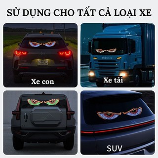Bộ 2 Đèn Mắt Quỷ LED USB 5V Devil Eye - Trang Trí Xe Tải, Xe Hơi, Kính Chắn Gió Trước Và Sau